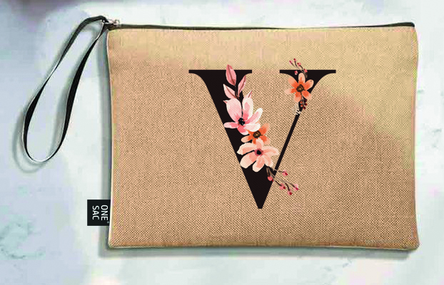 Bolso de mano letra t una pieza (diseño variado) (25×18×1 )
